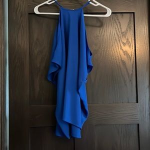 Off the shoulder colbalt blue top
